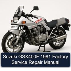 1981 Suzuki GSX Series GSX400F Service Repair Workshop Manual PDF