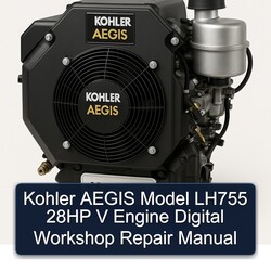 Kohler Aegis Series Model LH755 28HP V Engine Digital Service Repair Workshop Manual PDF