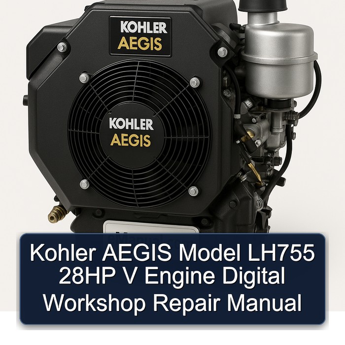 Kohler Aegis Series Model LH755 28HP V Engine Digital Service Repair Workshop Manual PDF
