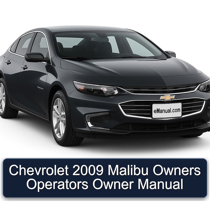 2009 Chevrolet Malibu Owners Operators Owner Owner's Manual PDF