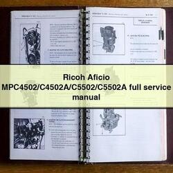 Ricoh Aficio Mpc4502/c4502a/c5502/c5502a Service Repair Workshop Manual PDF