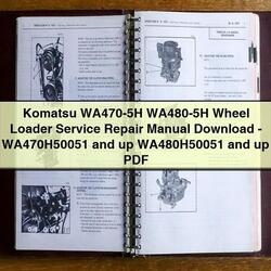 Komatsu WA470-5H WA480-5H Wheel Loader -wa470h50051 Up Wa480h50051 Service Repair Workshop Manual PDF