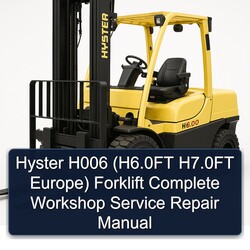 Hyster H006 (h6.0ft H7.0ft Europe) Forklift Service Repair Workshop Manual PDF