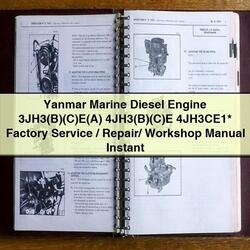 Yanmar Marine Diesel Engine 3jh3(b)(c)e 4jh3(b)(c)e 4jh3ce1 / Service Repair Workshop Manual PDF