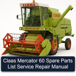 Claas Mercator 60 Spare Parts Catalog PDF