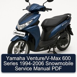 1994-2006 Yamaha Venture/v-max 600 Series - Snowmobile Service Repair Workshop Manual PDF