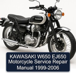 1999-2006 Kawasaki W650 EJ650 Motorcycle Service Repair Workshop Manual PDF