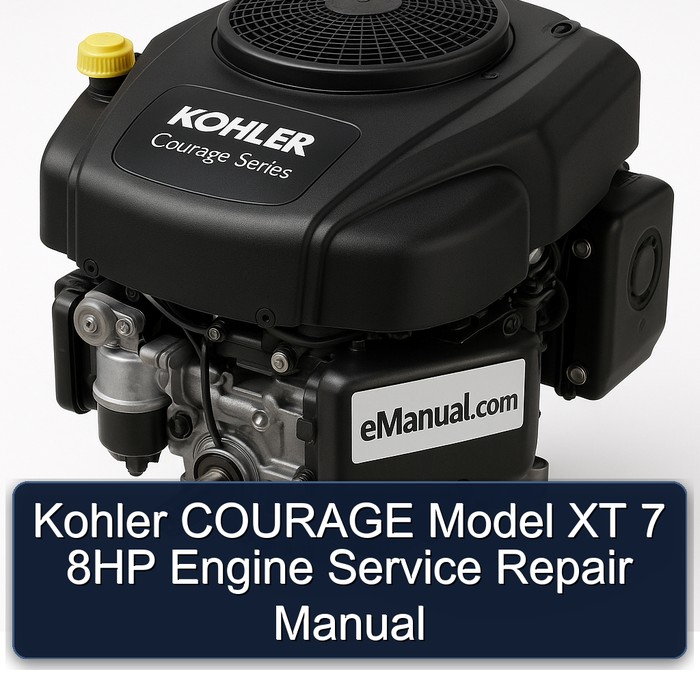 Kohler Courage Series Model XT 7 8HP Engine Service Repair Workshop Manual PDF