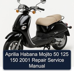 2001 Aprilia Habana Mojito 50 125 150 Service Repair Workshop Manual PDF