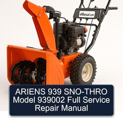 Ariens 939 SNO-THRO Model 939002 Service Repair Workshop Manual PDF