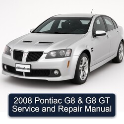 2008 Pontiac G8 Service Repair Workshop Manual PDF