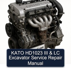 Kato HD1023 III LC Excavator Service Repair Workshop Manual PDF