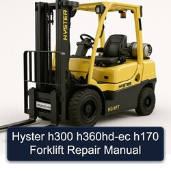 Hyster H300 H360hd-ec H170 Forklift Service Repair Workshop Manual PDF