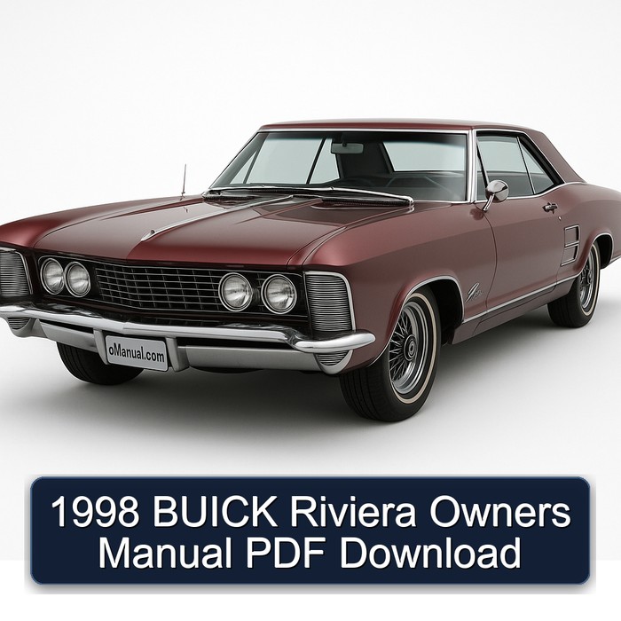 1998 Buick Riviera Owners Owner's Manual PDF