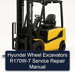 Hyundai Wheel Excavators R170W-7 Service Repair Workshop Manual PDF