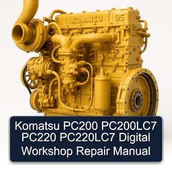 Komatsu PC200 Pc200lc7 PC220 Pc220lc7 Digital Service Repair Workshop Manual PDF