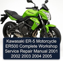 2001-2005 Kawasaki ER Models ER-5 Motorcycle ER500 Service Repair Workshop Manual PDF