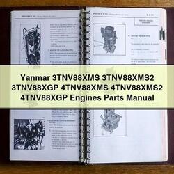 Yanmar 3tnv88xms 3tnv88xms2 3tnv88xgp 4tnv88xms 4tnv88xms2 4tnv88xgp Engines Parts Catalog PDF
