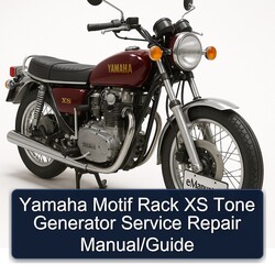 Yamaha XS Models Motif Rack Tone Generator / Service Repair Workshop Manual PDF