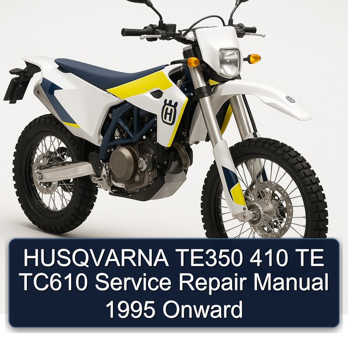 1995 Husqvarna TE Models TE350 410 TC610 Onward Service Repair Workshop Manual PDF