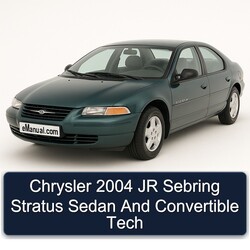 Chrysler 2004 JR Sebring Stratus Sedan And Convertible Tech