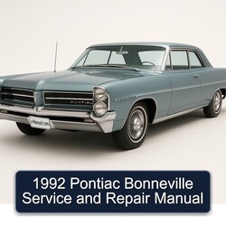 1992 Pontiac Bonneville Service Repair Workshop Manual PDF