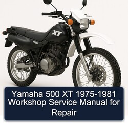 1975-1981 Yamaha XT Models 500 Service Repair Workshop Manual PDF