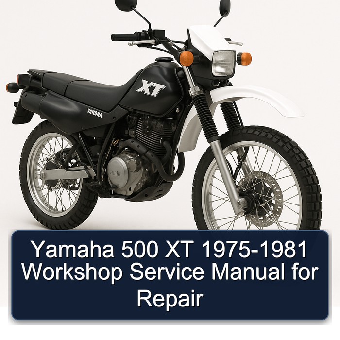 1975-1981 Yamaha XT Models 500 Service Repair Workshop Manual PDF