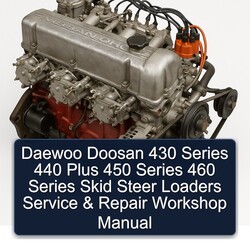 Daewoo Doosan 430 Series 440 Plus 450 460 Skid Steer Loaders Service Repair Workshop Manual PDF