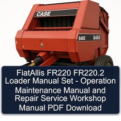 Fiatallis FR220 Fr220.2 Loader Set - Operation Service Repair Workshop Manual PDF