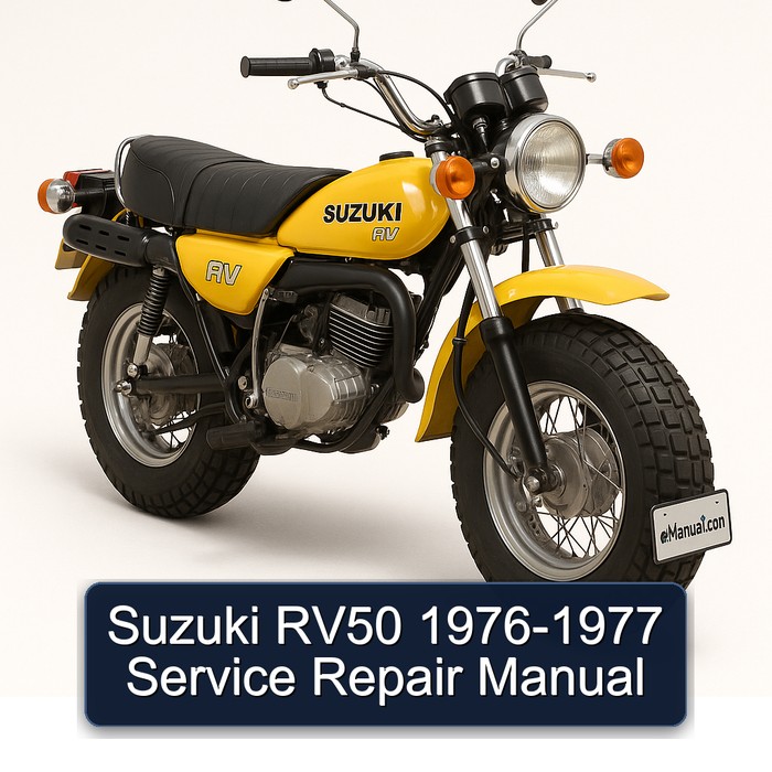 1976-1977 Suzuki RV Series RV50 Service Repair Workshop Manual PDF