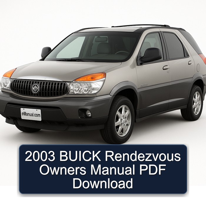 2003 Buick Rendezvous Owners Owner's Manual PDF