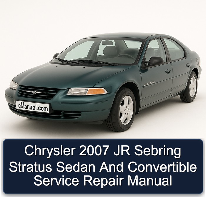 2007 Chrysler Stratus JR Sebring Sedan Convertible Service Repair Workshop Manual PDF