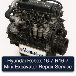 Hyundai Robex 16-7 R16-7 Mini Excavator Service Repair Workshop Manual PDF