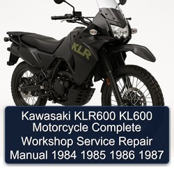 1984-1987 Kawasaki KLR Series KLR600 KL600 Motorcycle Service Repair Workshop Manual PDF