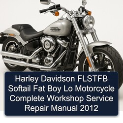 2012 Harley Davidson Softail Flstfb Fat Boy Lo Motorcycle Service Repair Workshop Manual PDF