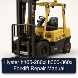 Hyster H165-280XL H300-360XL Forklift Service Repair Workshop Manual PDF