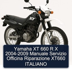 Yamaha XT 660 R X 2004-2009 Manuale Servizio Officina Riparazione XT660 ITALIANO 