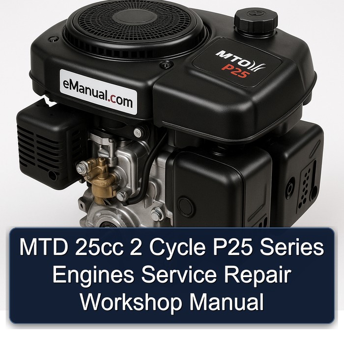 MTD P25 25CC 2 Cycle Series Engines Service Repair Workshop Manual PDF