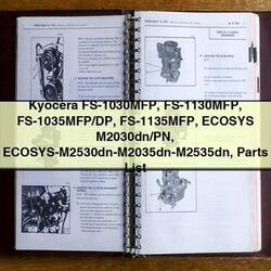 Kyocera Fs-1030mfp Fs-1130mfp Fs-1035mfp/dp Fs-1135mfp Ecosys M2030dn/pn Ecosys-m2530dn-m2035dn-m2535dn Parts Catalog PDF