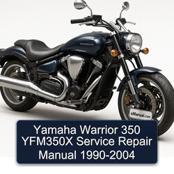 1990-2004 Yamaha Warrior 350 YFM350X Service Repair Workshop Manual PDF