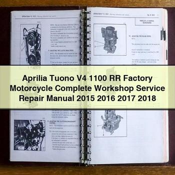2015-2018 Aprilia Tuono V4 1100 RR Motorcycle Service Repair Workshop Manual PDF