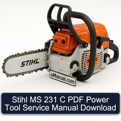 Stihl MS 231 C Power Tool Service Repair Workshop Manual PDF