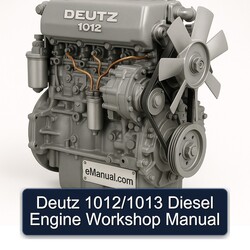 Deutz 1012 /1013 Diesel Engine Service Repair Workshop Manual PDF