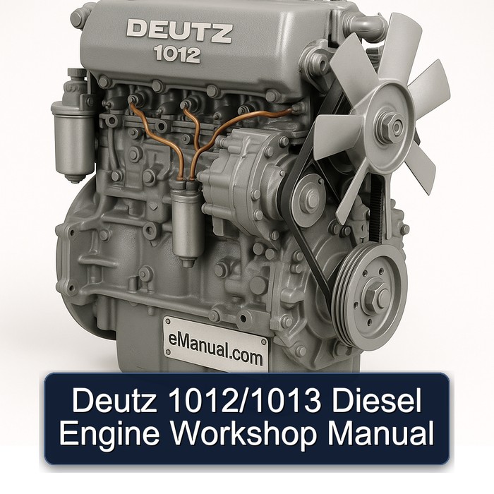 Deutz 1012 /1013 Diesel Engine Service Repair Workshop Manual PDF
