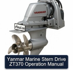 Yanmar Marine Stern Drive ZT370 Operation Service Repair Workshop Manual PDF