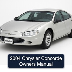 2004 Chrysler Concorde Owners Owner's Manual PDF