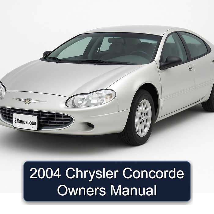 2004 Chrysler Concorde Owners Owner's Manual PDF