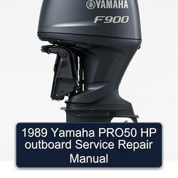 1989 Yamaha PRO50 Hp Outboard Service Repair Workshop Manual PDF