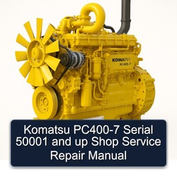 Komatsu PC400-7 Serial 50001 Up Shop Service Repair Workshop Manual PDF